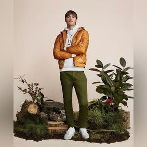 Tommy Hilfiger Mens Diamond Quilted Jacket Gold